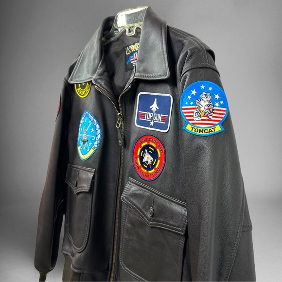 US Wings Signature Series Fighter Weapons School Bomber Jacket - Picture 4 of 15